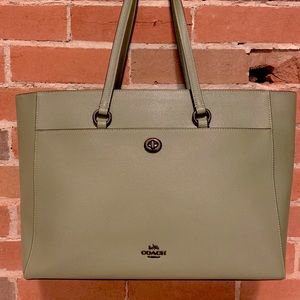 Coach Folio Leather Tote